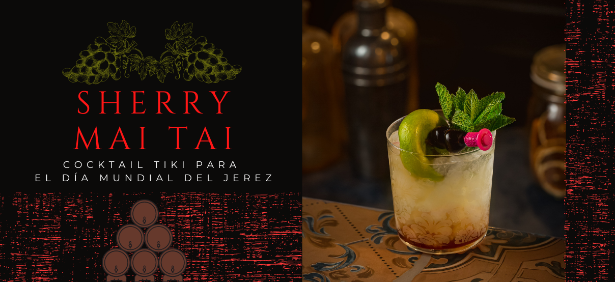 No podrás olvidar este cocktail tiki con vino de Jerez
