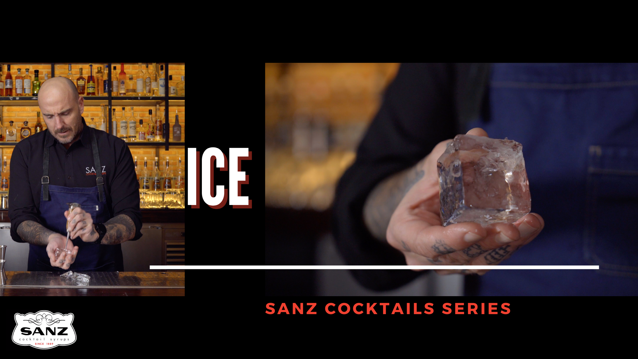 How to work with ice in cocktail making.